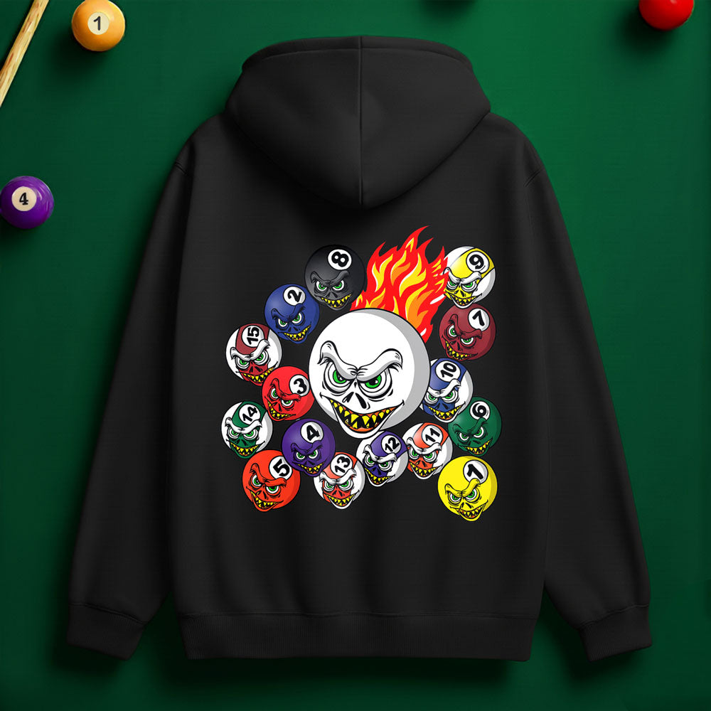 Fire Pool Balls Hoodie