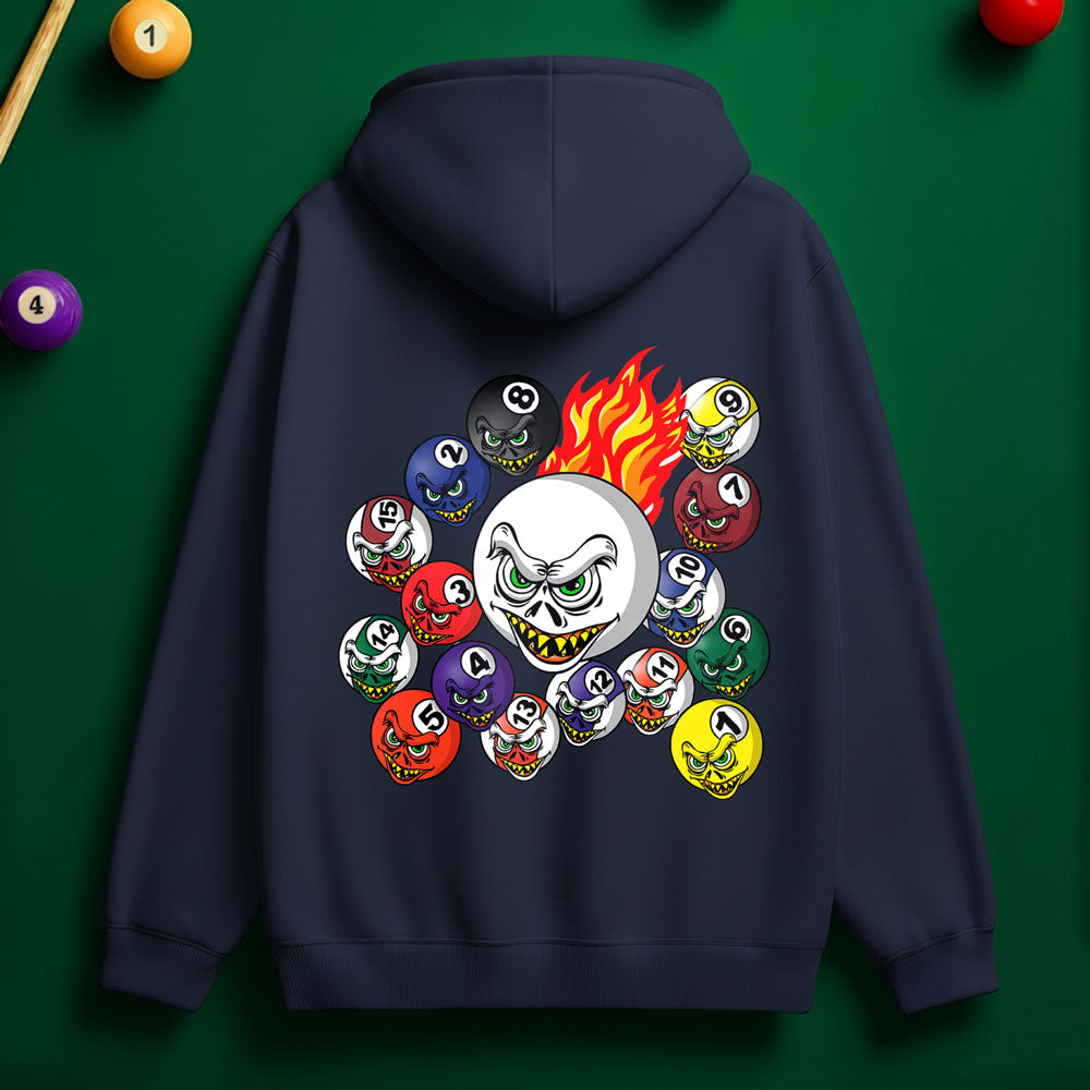 Fire Pool Balls Hoodie