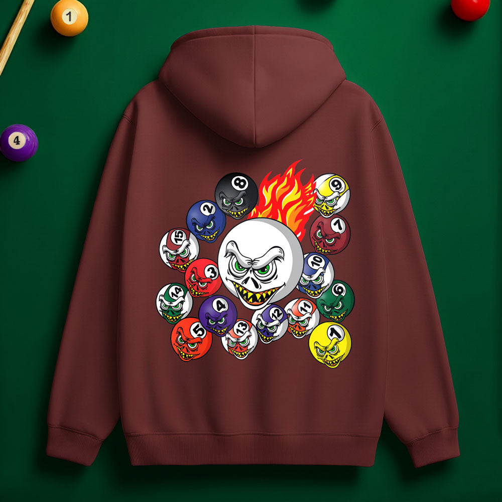 Fire Pool Balls Hoodie
