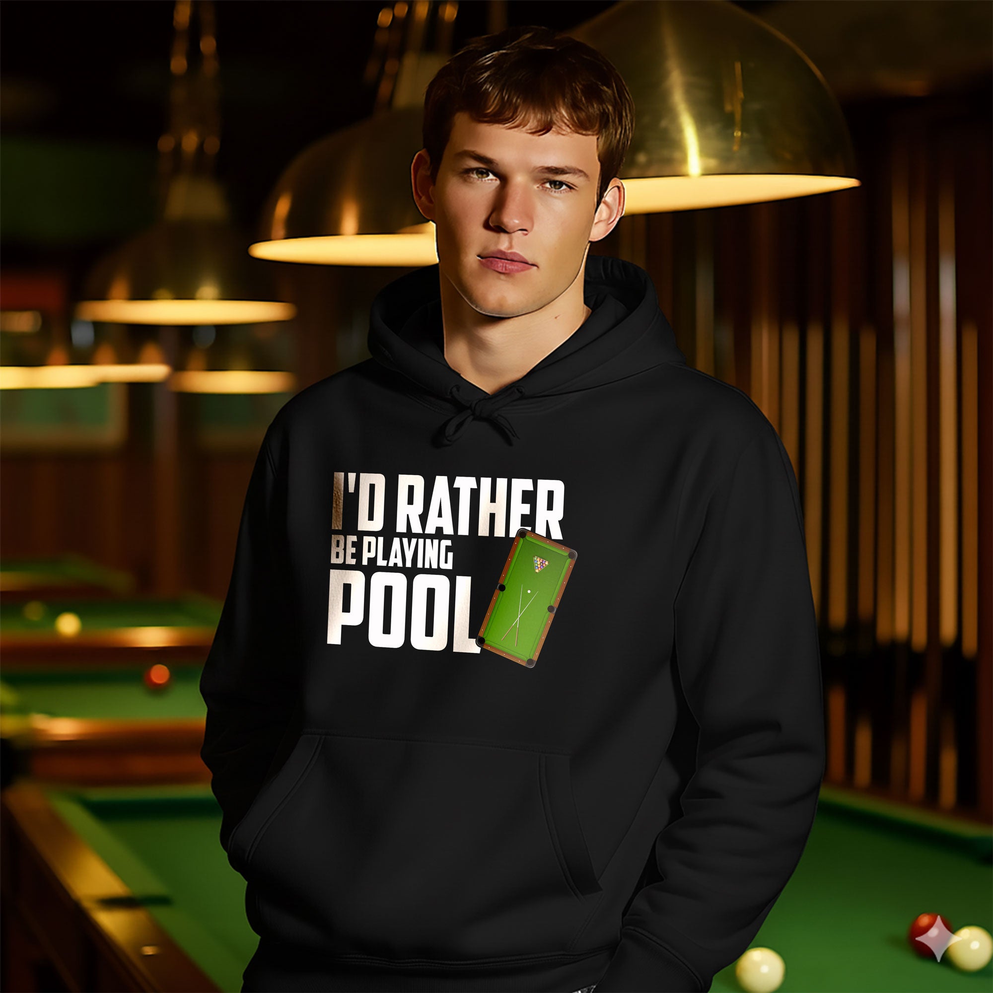 I’d Rather Be Playing Pool Hoodie – For True Pool Fans