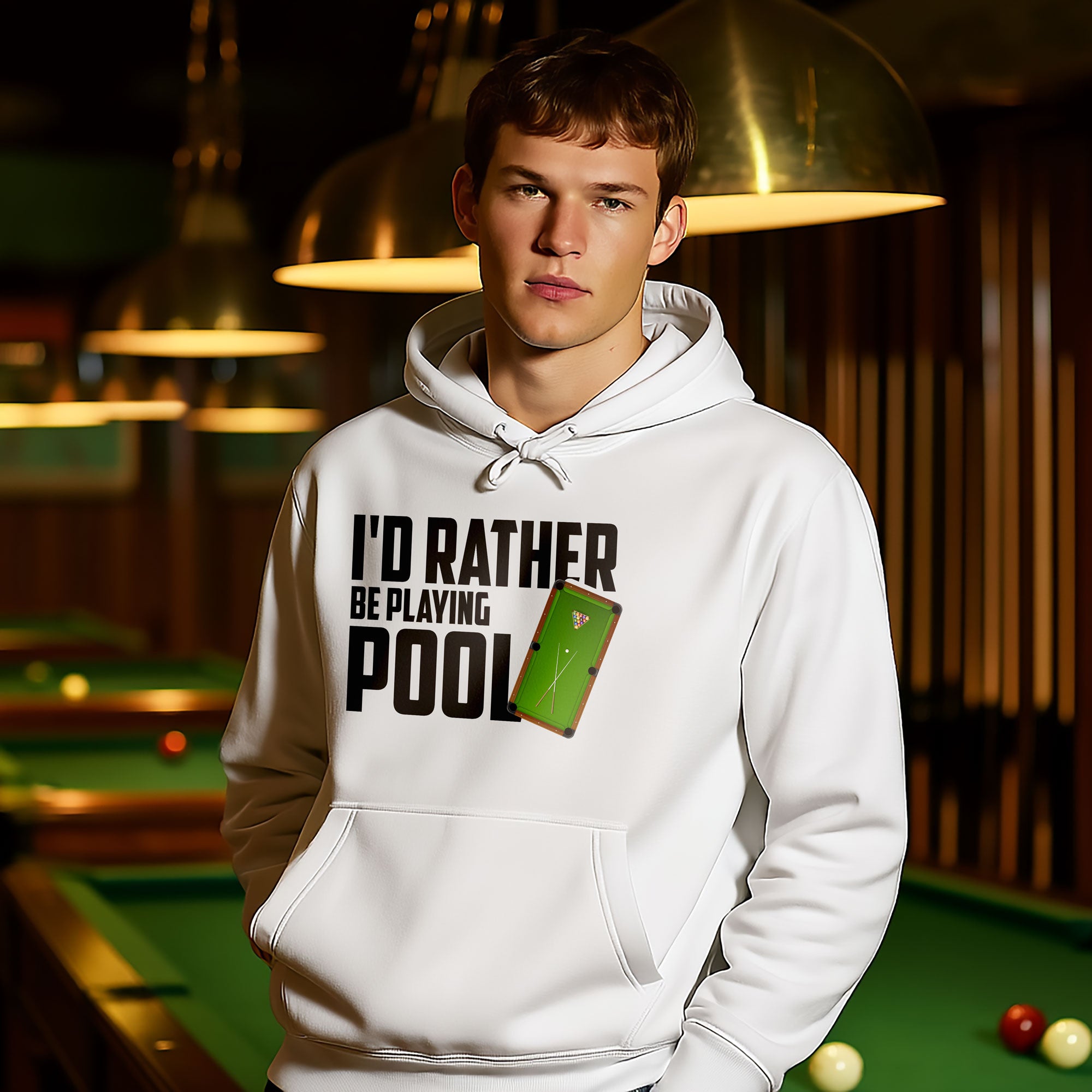 I’d Rather Be Playing Pool Hoodie – For True Pool Fans