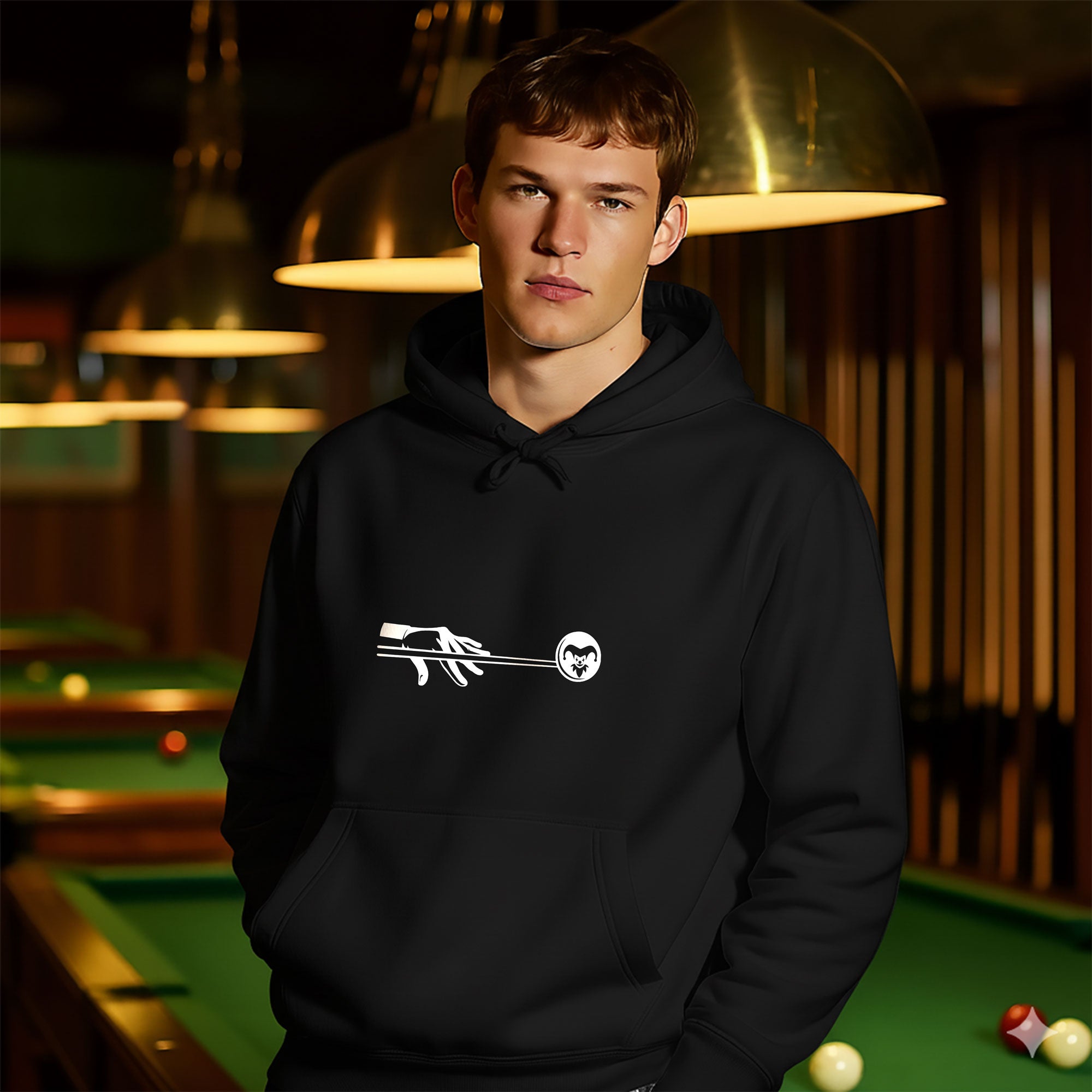 Joker Billiard Hoodie – Play Smart, Look Bold