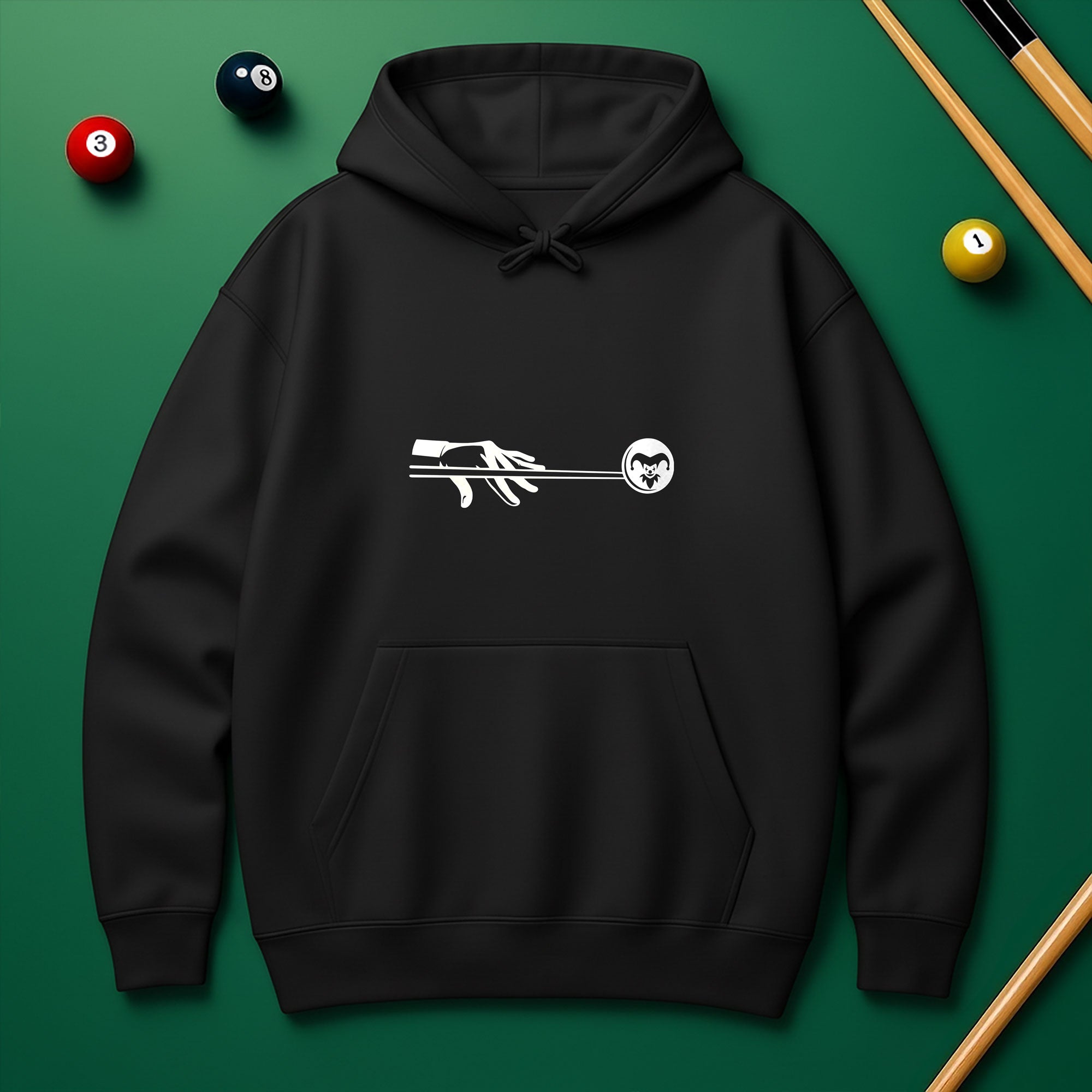 Joker Billiard Hoodie – Play Smart, Look Bold