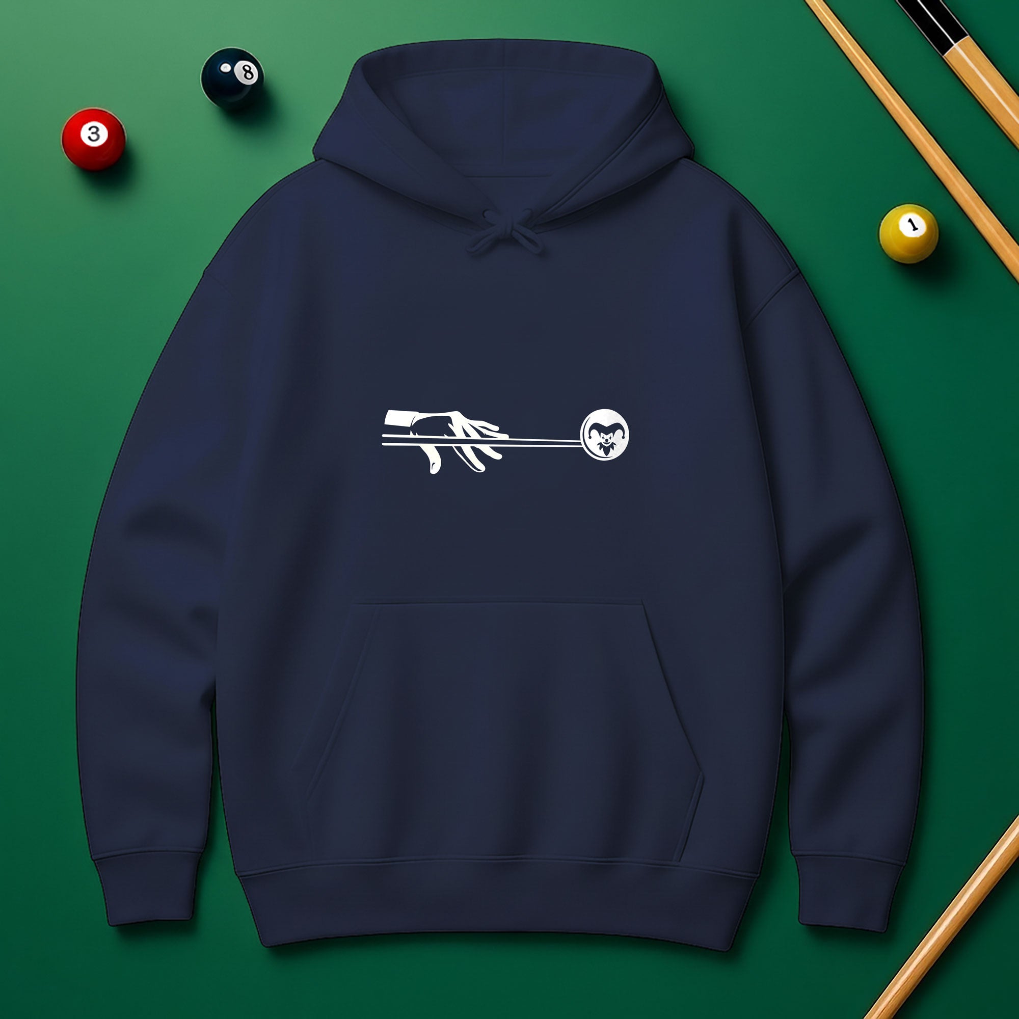 Joker Billiard Hoodie – Play Smart, Look Bold