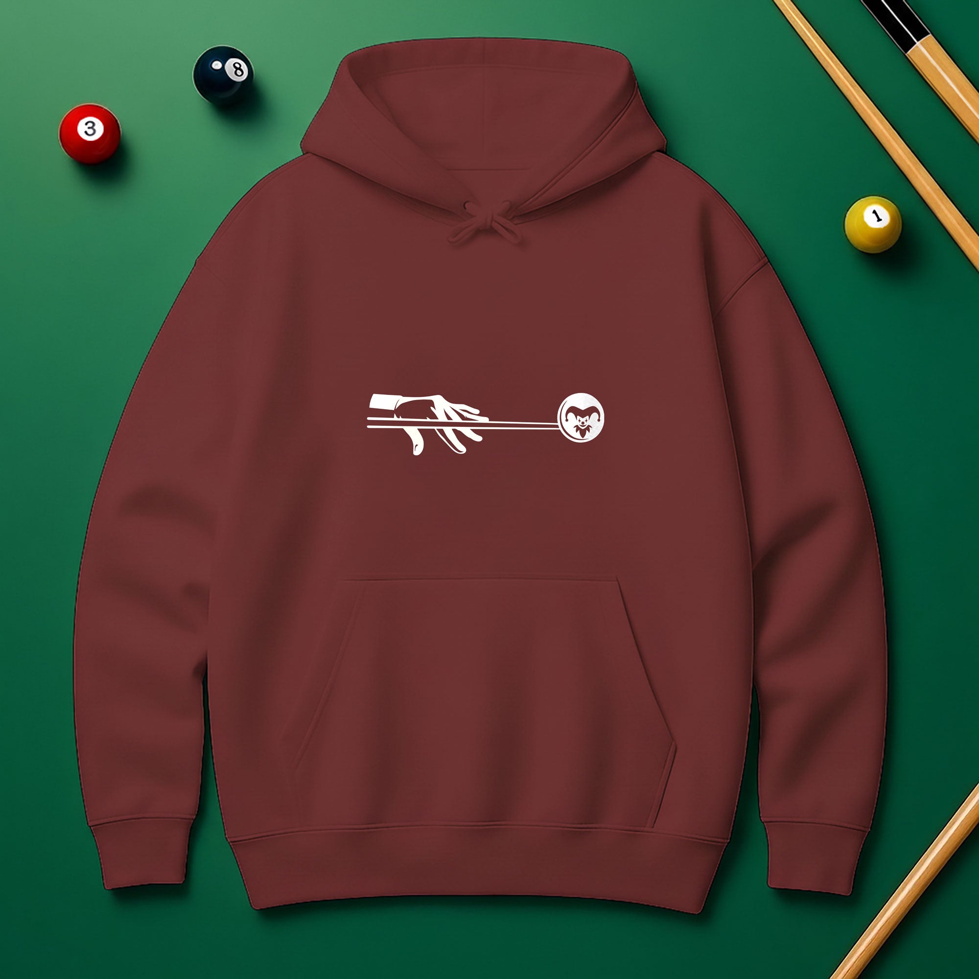 Joker Billiard Hoodie – Play Smart, Look Bold