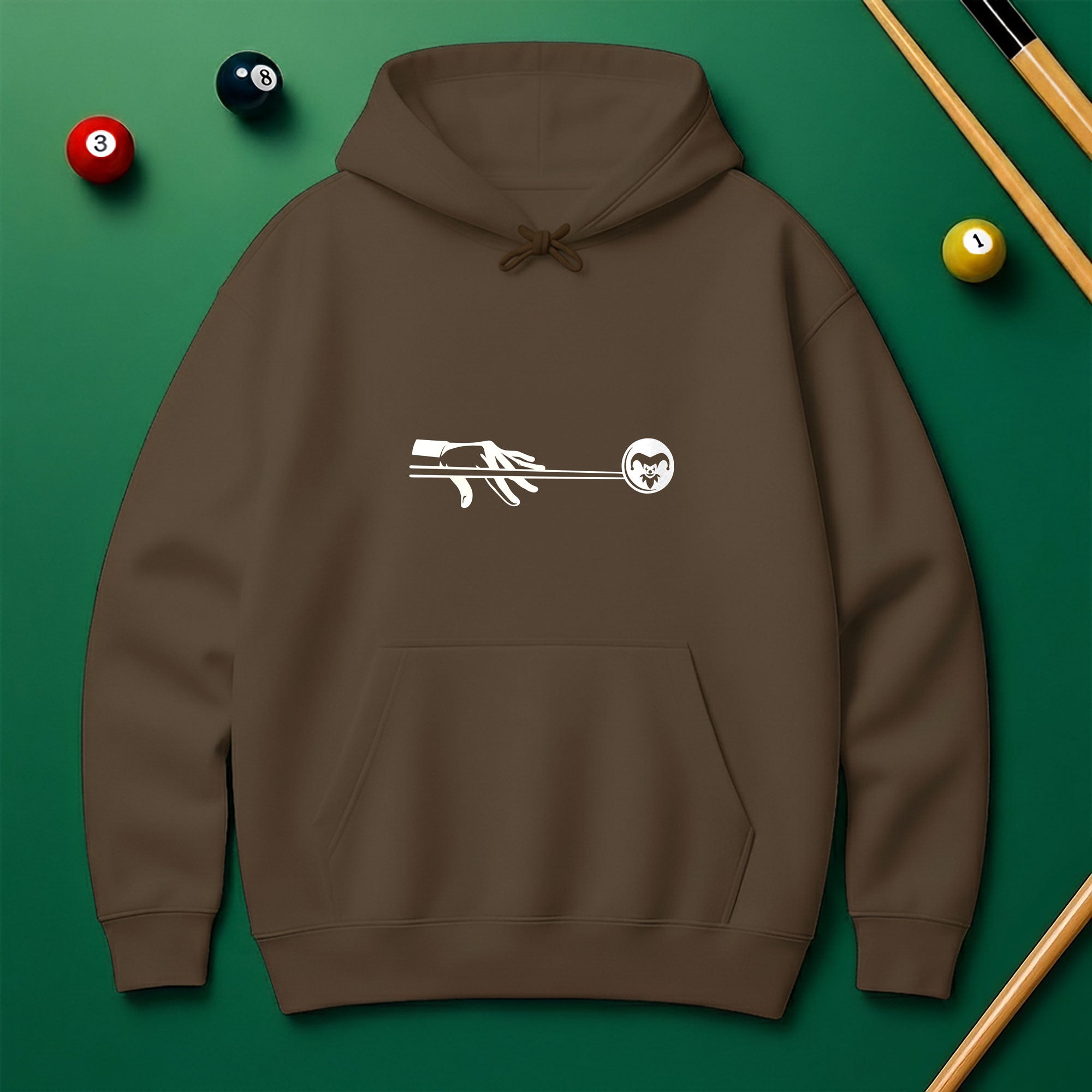 Joker Billiard Hoodie – Play Smart, Look Bold