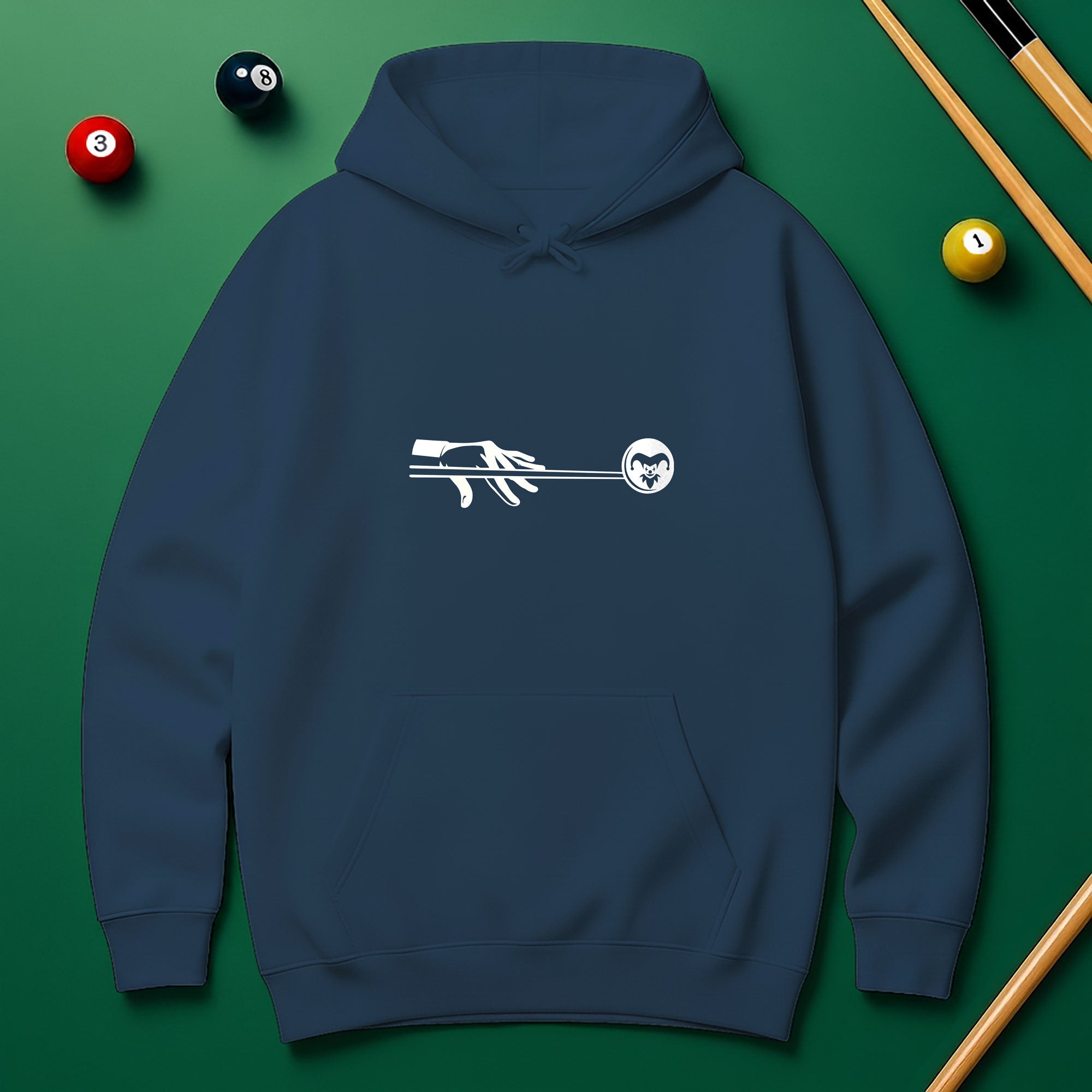 Joker Billiard Hoodie – Play Smart, Look Bold