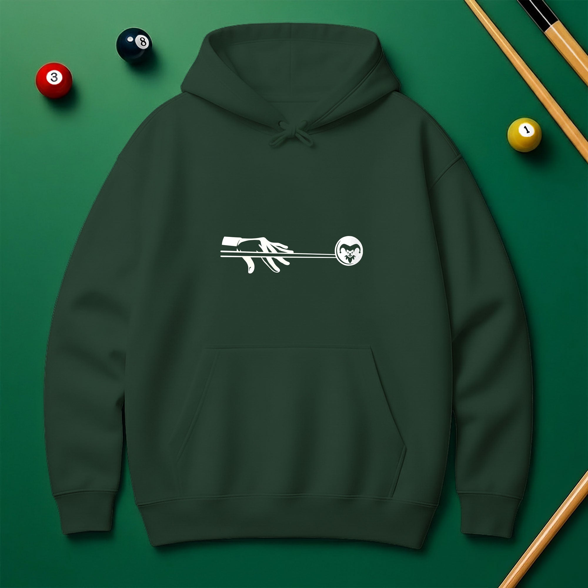 Joker Billiard Hoodie – Play Smart, Look Bold