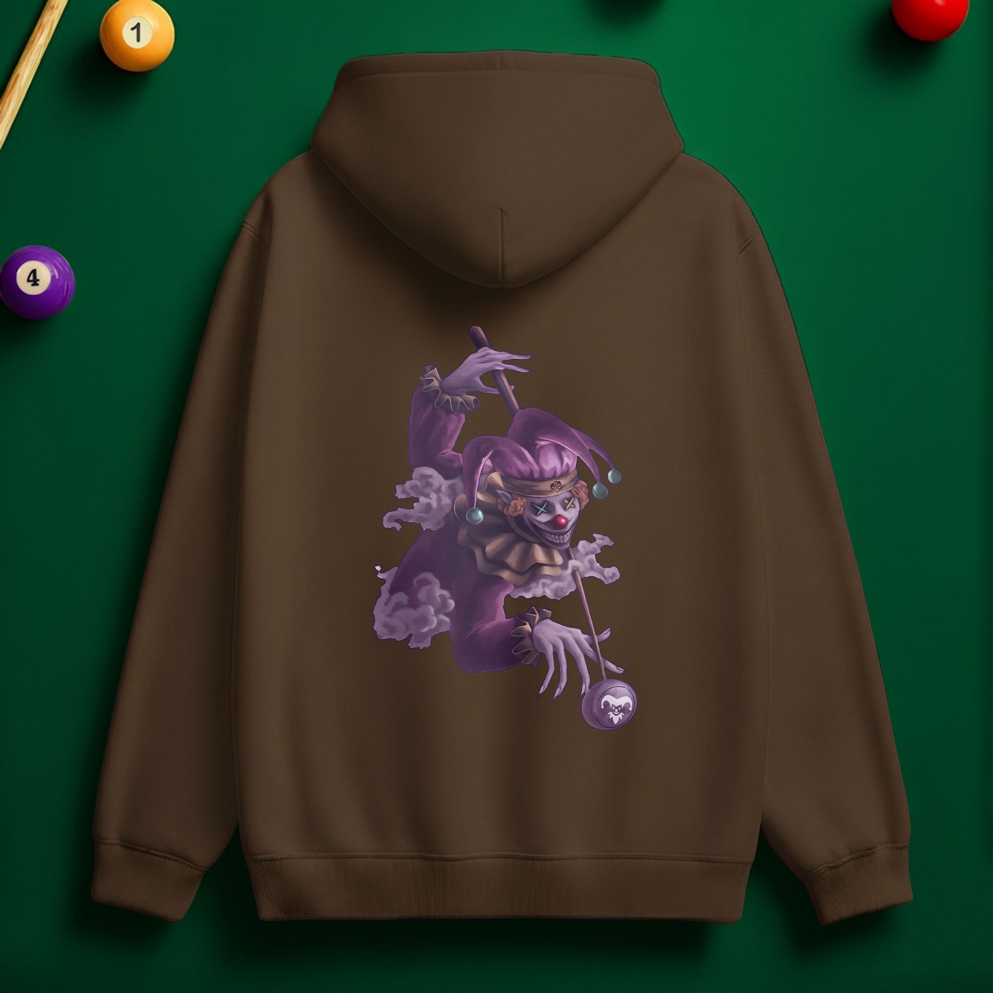 Joker Billiard Hoodie – Play Smart, Look Bold