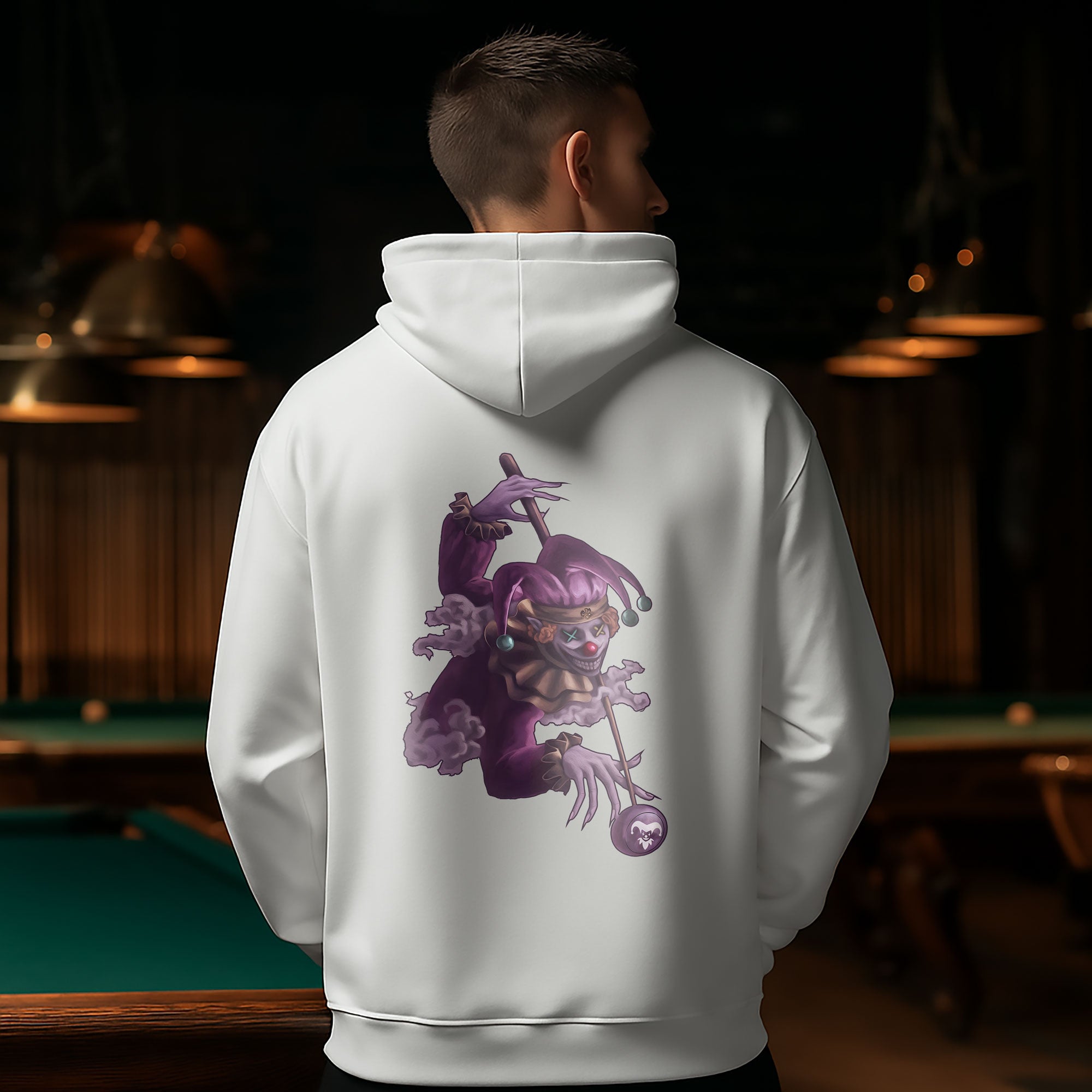 Joker Billiard Hoodie – Play Smart, Look Bold
