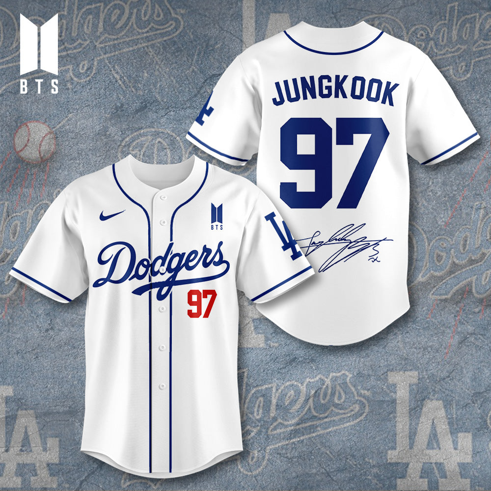 Los Angeles Dodgers x BTS Jungkook 2025 Baseball Jersey