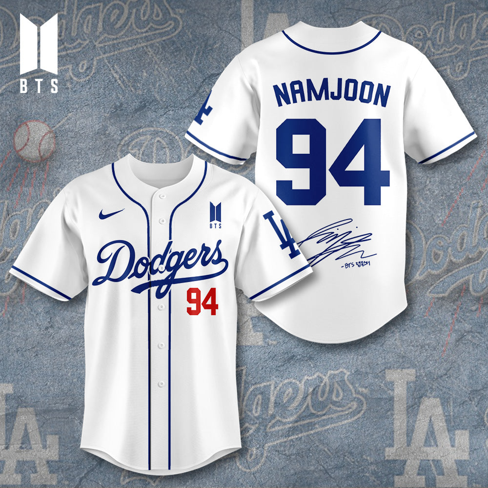 Los Angeles Dodgers x BTS Namjoon 2025 #94 Baseball Jersey
