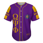 Omega Psi Phi Fraternity Paraphernalia Baseball Jersey