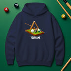 Personalized Billiards Action Hoodie