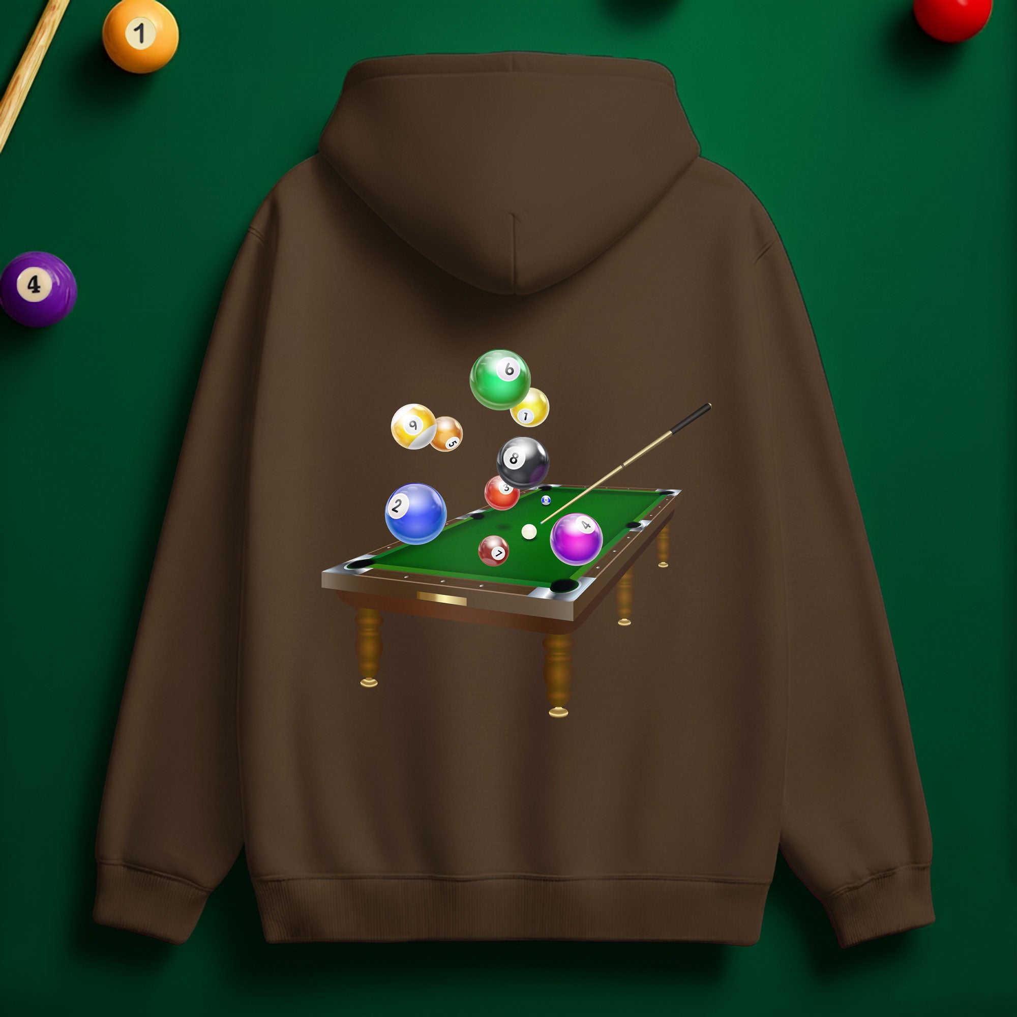 Personalized Billiards Action Hoodie