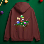 Personalized Billiards Action Hoodie