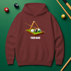 Personalized Billiards Action Hoodie