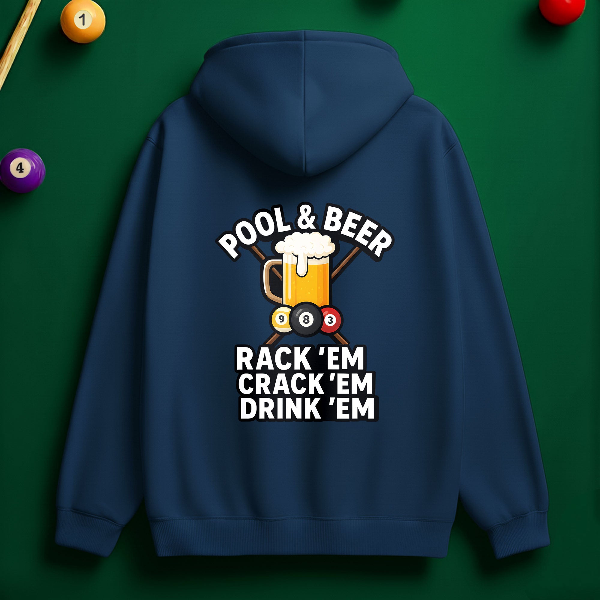 Pool & Beer Hoodie – Chill Vibes for Pool Lovers
