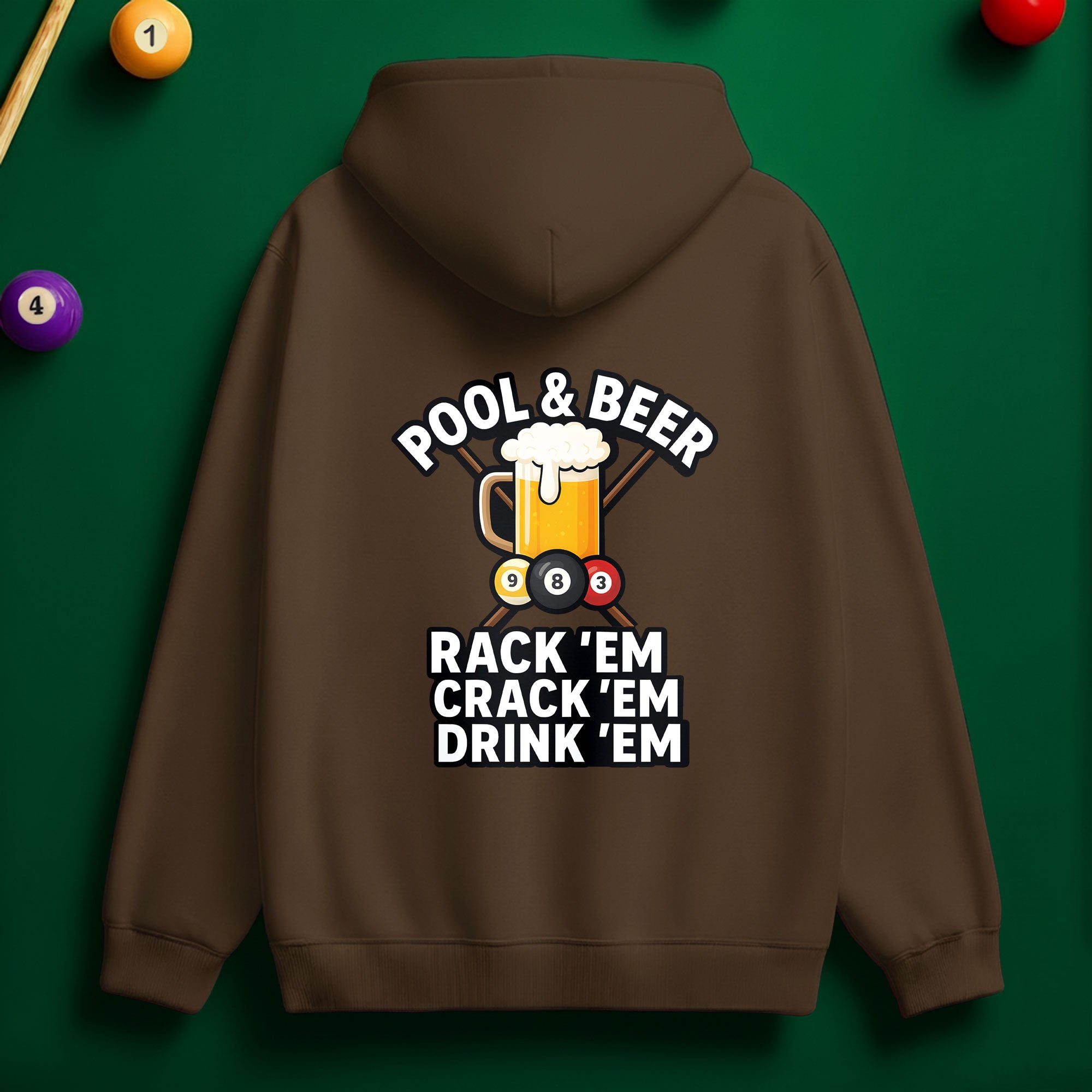 Pool & Beer Hoodie – Chill Vibes for Pool Lovers