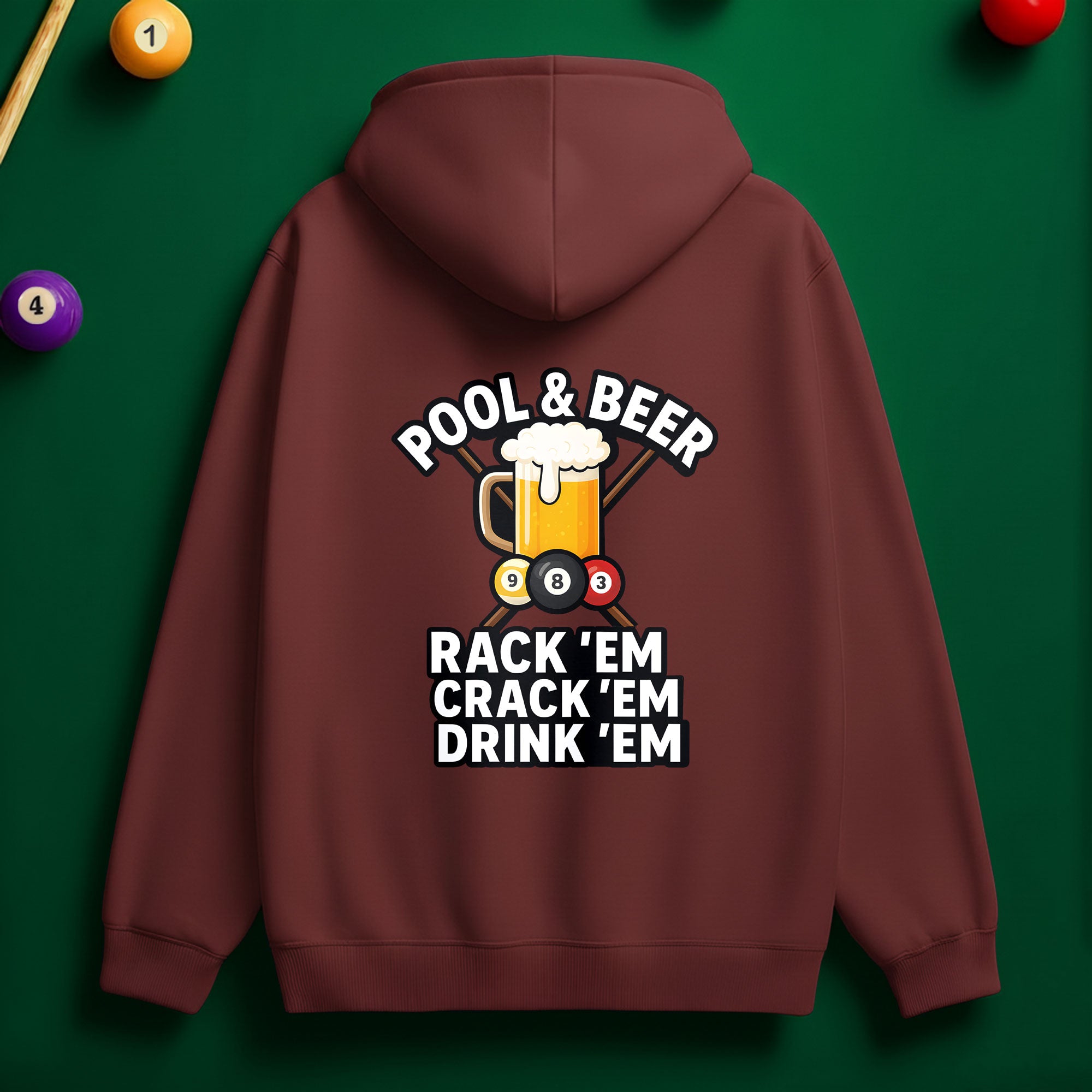 Pool & Beer Hoodie – Chill Vibes for Pool Lovers