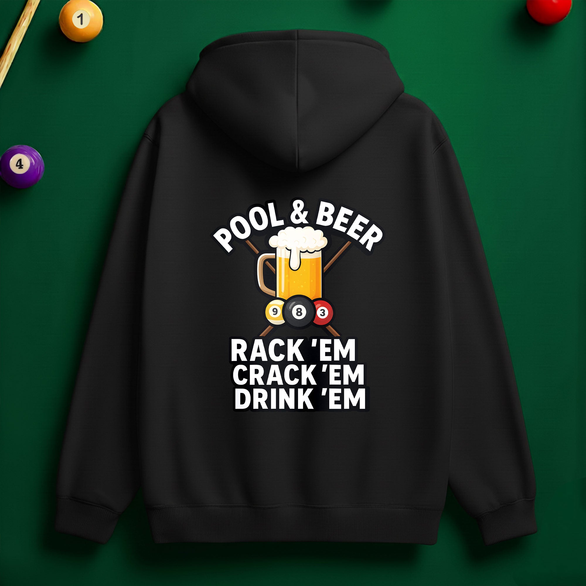 Pool & Beer Hoodie – Chill Vibes for Pool Lovers