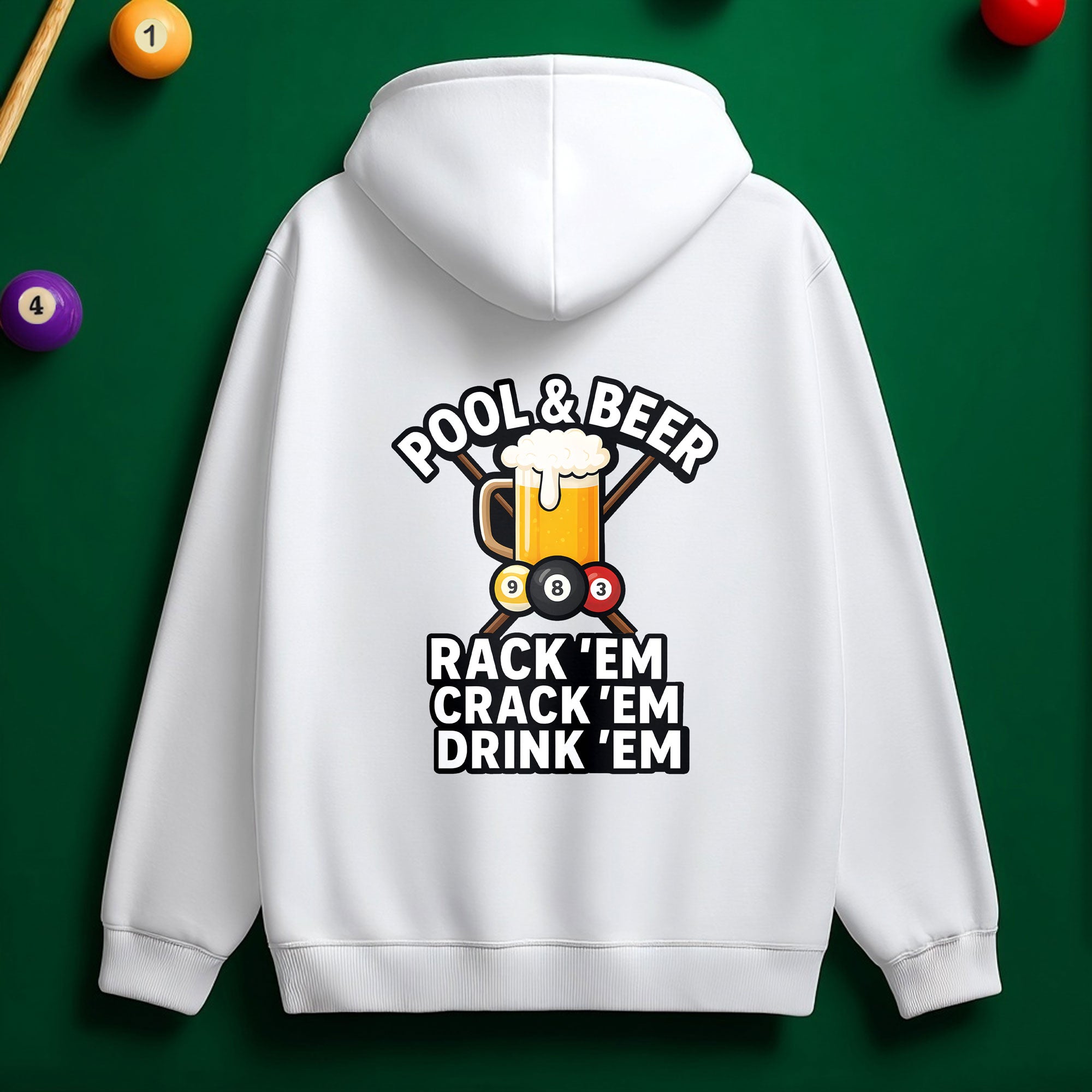Pool & Beer Hoodie – Chill Vibes for Pool Lovers