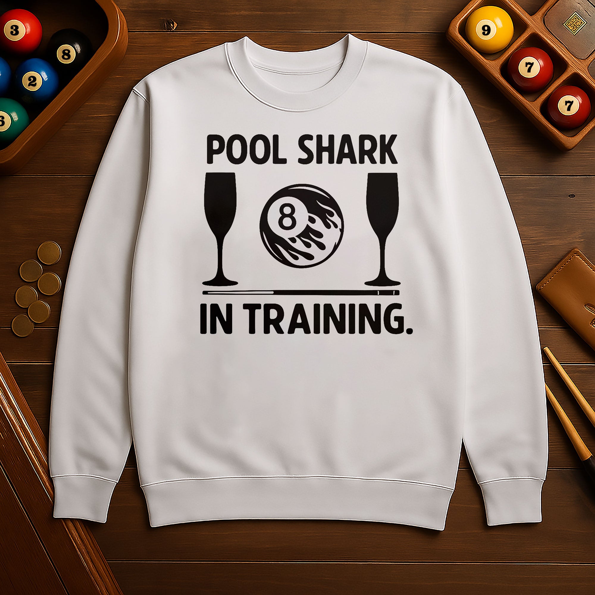 Pool Shark in Training Sweatshirt