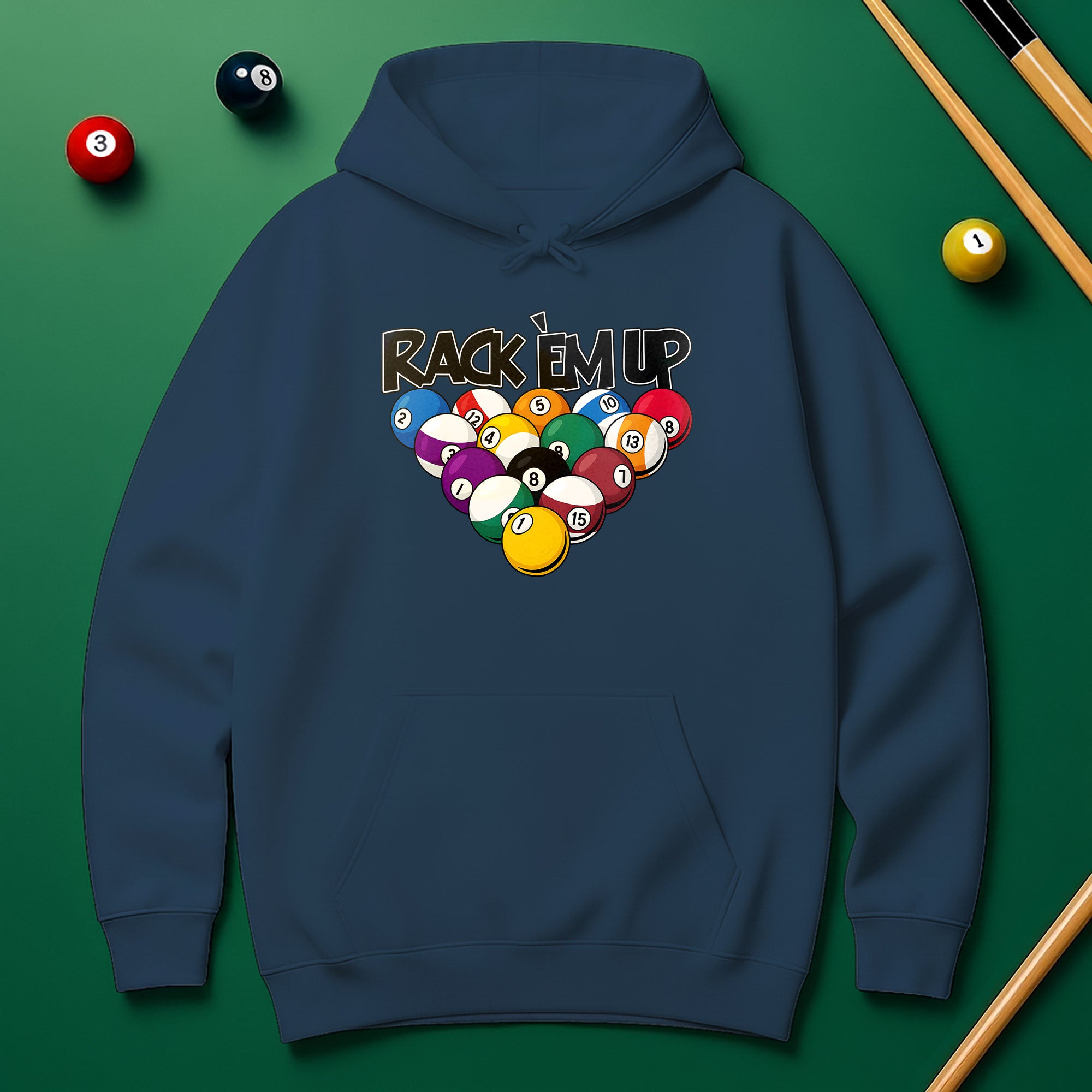 Rack ’Em Up Hoodie – Game On for Pool Lovers
