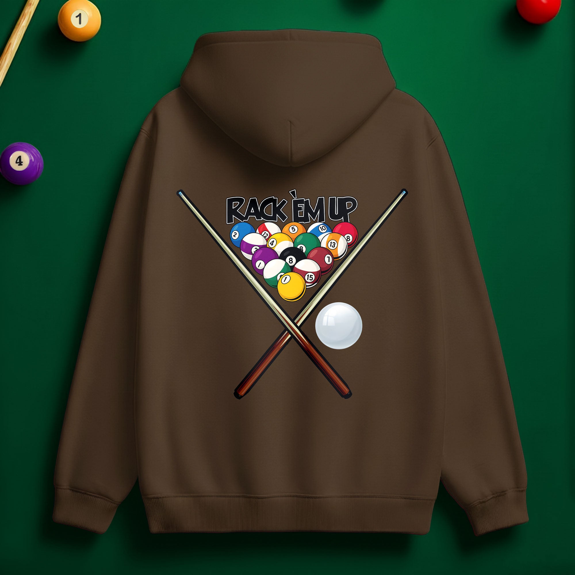 Rack ’Em Up Hoodie – Game On for Pool Lovers