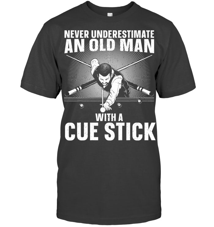Best Pool Art For Men Grandpa Billiard Player Pool Lover Billiard T Shirt