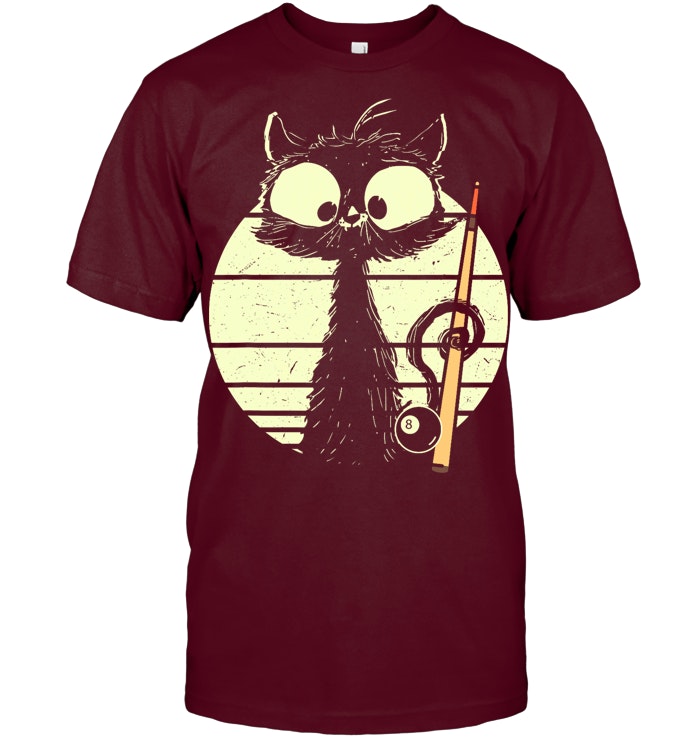 Cat With Billiard Pool Snooker Billiard Ball Cute Cat