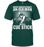 Best Pool Art For Men Grandpa Billiard Player Pool Lover Billiard T Shirt