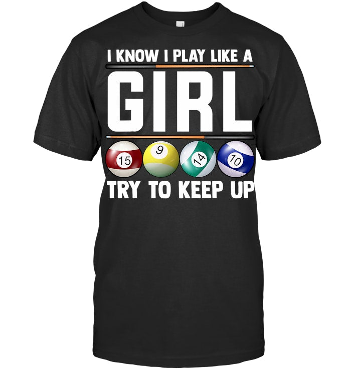 Cool Billiards Shirt for Women 8 Ball Pool Player Tee