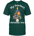 Billiard Ball Xmas Tree Shirt | Funny Pool Billiards Christmas Tee