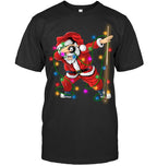 Dabbing Santa Pool Billiards Shirt - Funny Christmas Billiard Tee