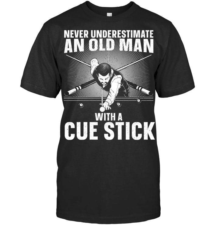 Best Pool Art For Men Grandpa Billiard Player Pool Lover Billiard T Shirt