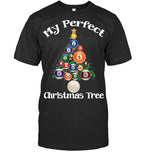 Billiard Ball Xmas Tree Shirt | Funny Pool Billiards Christmas Tee