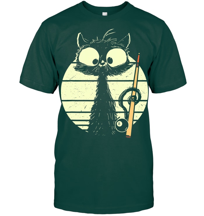 Cat With Billiard Pool Snooker Billiard Ball Cute Cat