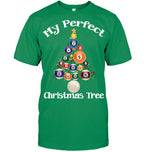 Billiard Ball Xmas Tree Shirt | Funny Pool Billiards Christmas Tee