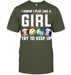 Cool Billiards Art For Women Girl Pool Player 8 Ball Snooker