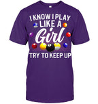 Funny Billiards Design For Women Girls Pool Billiard Player T Shirt