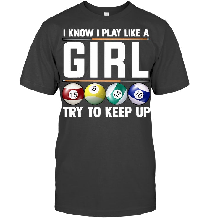 Cool Billiards Shirt for Women 8 Ball Pool Player Tee