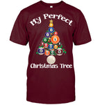 Billiard Ball Xmas Tree Shirt | Funny Pool Billiards Christmas Tee