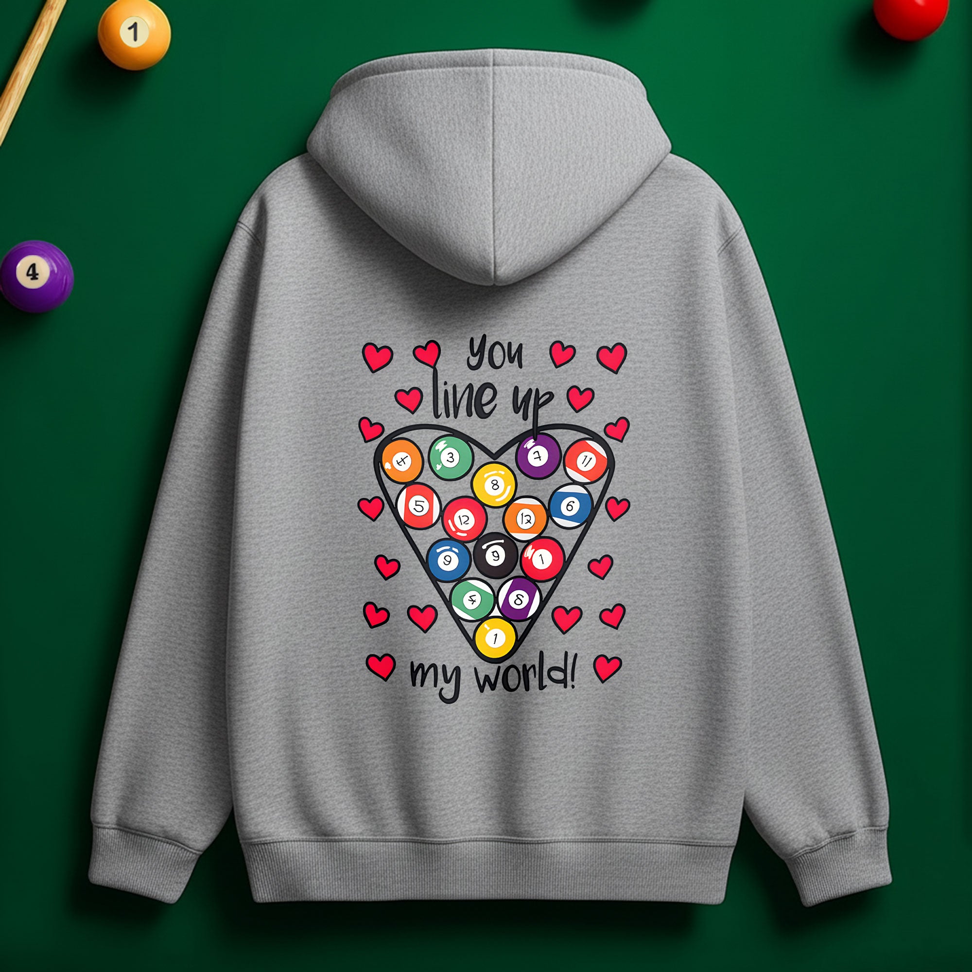 You Line Up My Life Hoodie – Perfect Gift for Pool Lovers