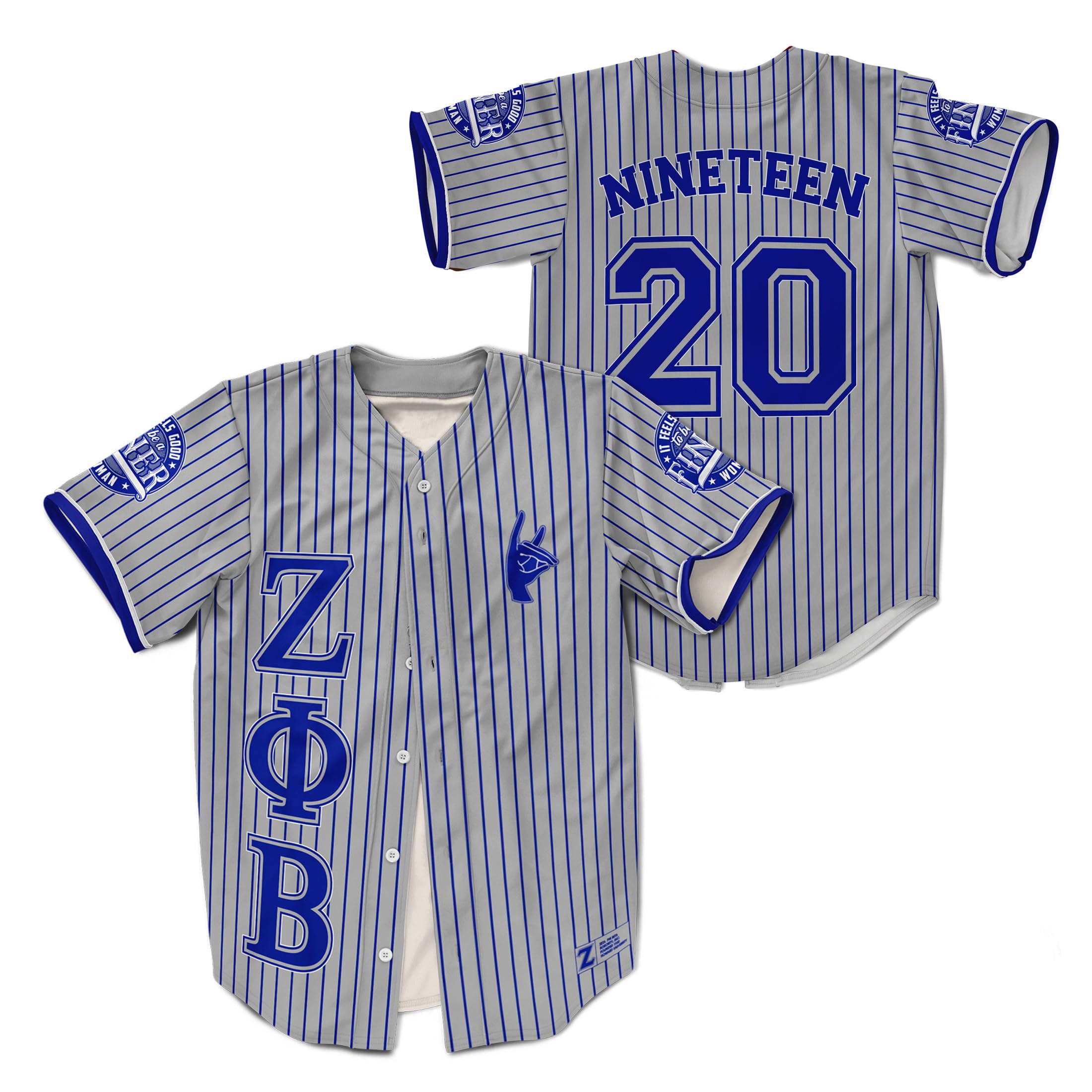Zeta Phi Beta Sorority Paraphernalia Baseball Jersey
