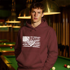 Billiards & USA Flag Hoodie