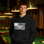 Billiards & USA Flag Hoodie