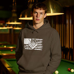 Billiards & USA Flag Hoodie