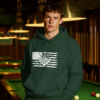 Billiards & USA Flag Hoodie