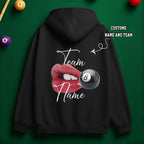 Custom Team Name Lip Lock 8-Ball Hoodie